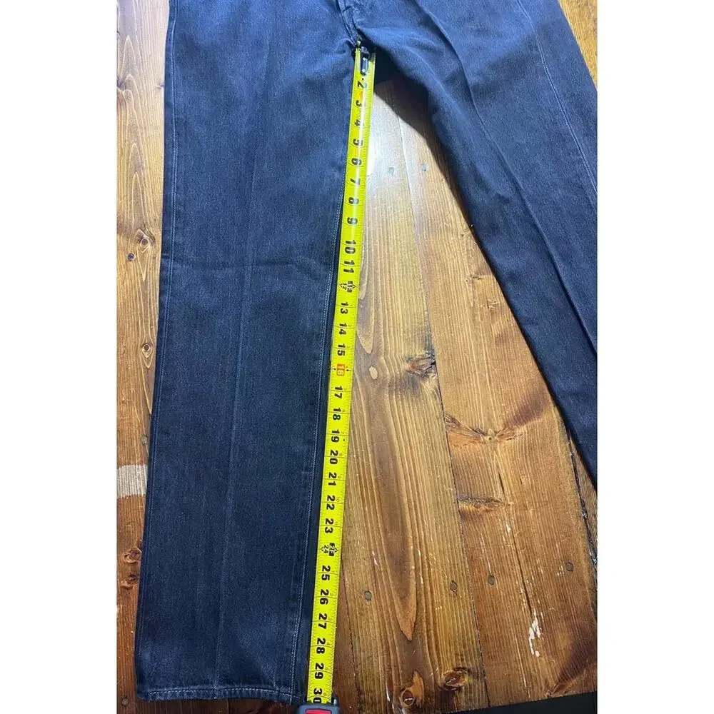 Levis 501 Original Straight Jeans Mens 33x32 Black - Picture 6 of 7